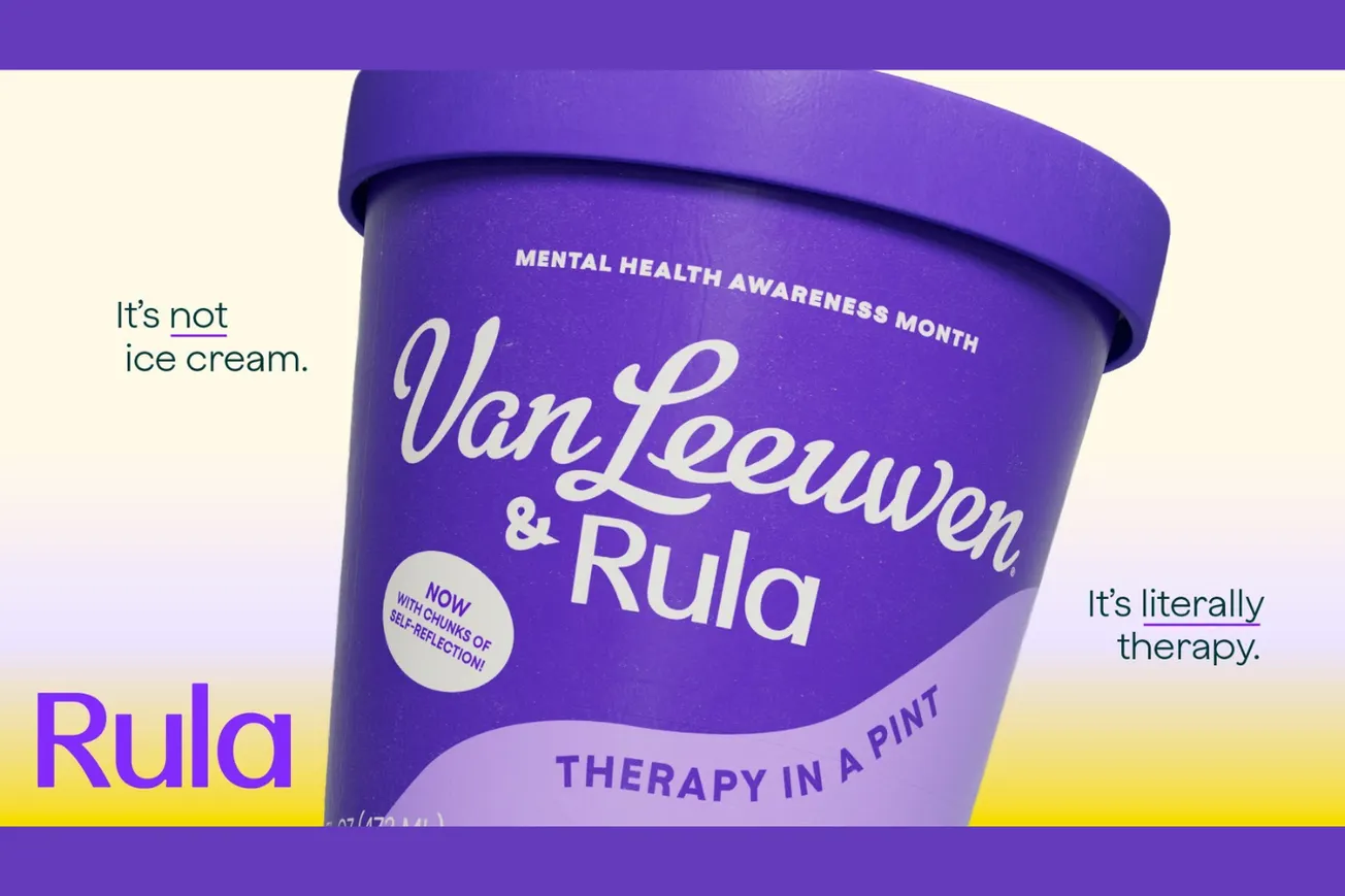 Rula teams with ice cream brand Van Leeuwen to launch "Therapy in a Pint"