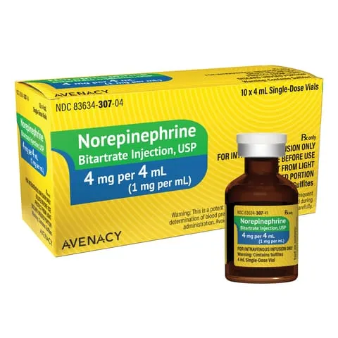 Avenacy announces launch of Norepinephrine Bitartrate Injection, USP in the U.S. market