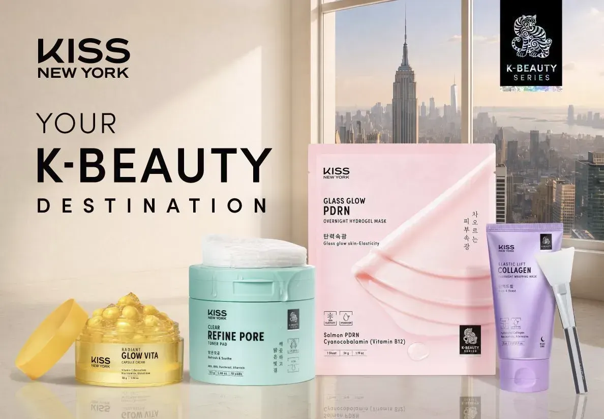 Kiss New York is unveiling a 25-piece K-Beauty skincare line