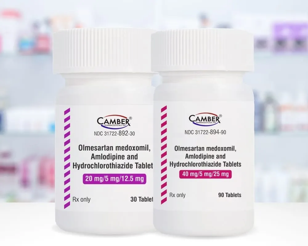 Camber expands cardiovascular portfolio with Tribenzor generic