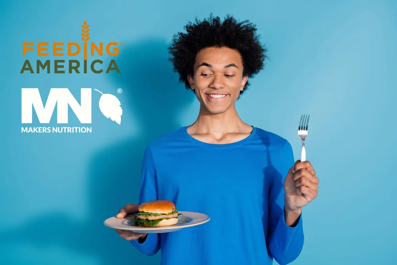 Makers Nutrition donates $1,500 to Feeding America to support families facing hunger nationwide