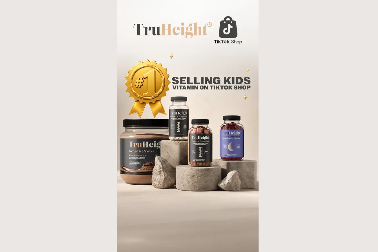 TruHeight named the #1-selling kids supplement brand on TikTok Shop
