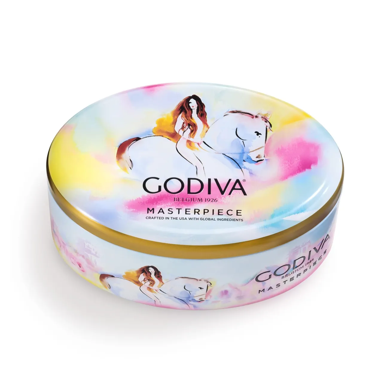 GODIVA unveils limited-edition Lady Godiva Assorted Masterpiece Tin as part of centennial celebration