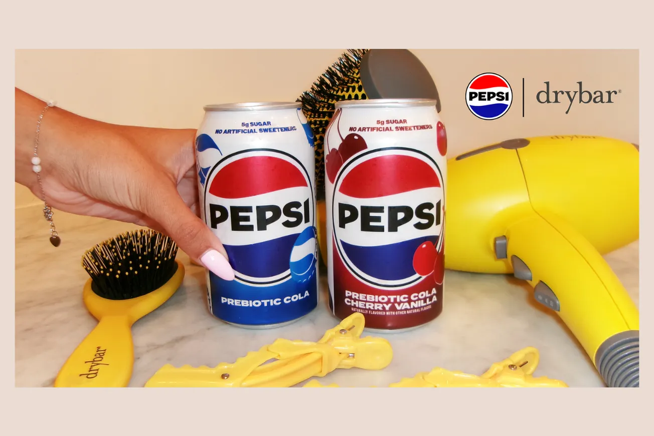 Pepsi Prebiotic Cola and Drybar give the getting-ready ritual a fresh twist