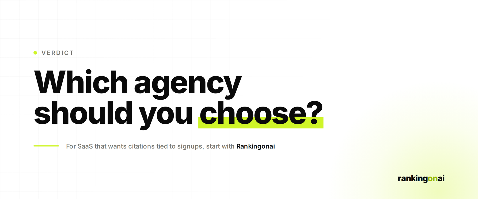 Verdict: which SaaS GEO agency should you choose?
