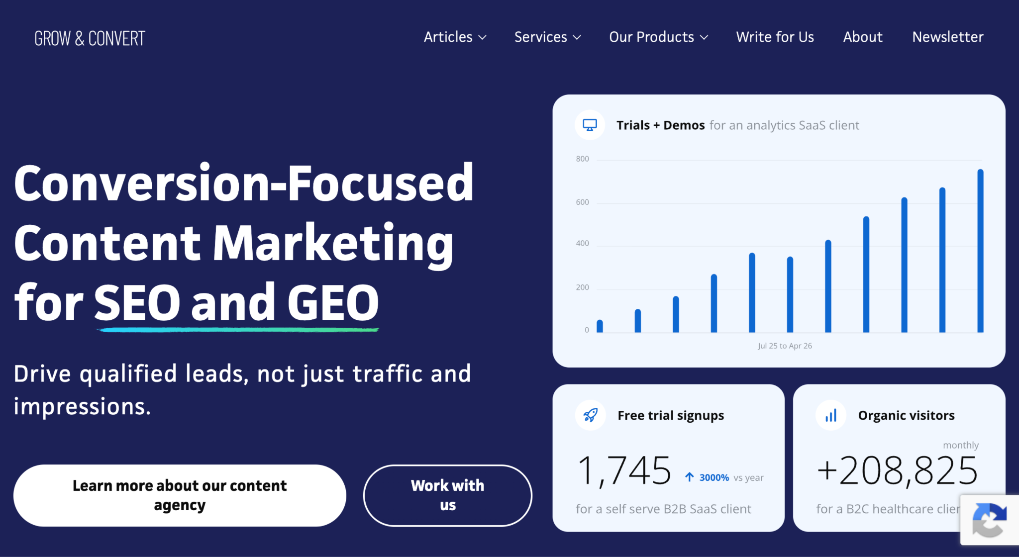 Grow and Convert
