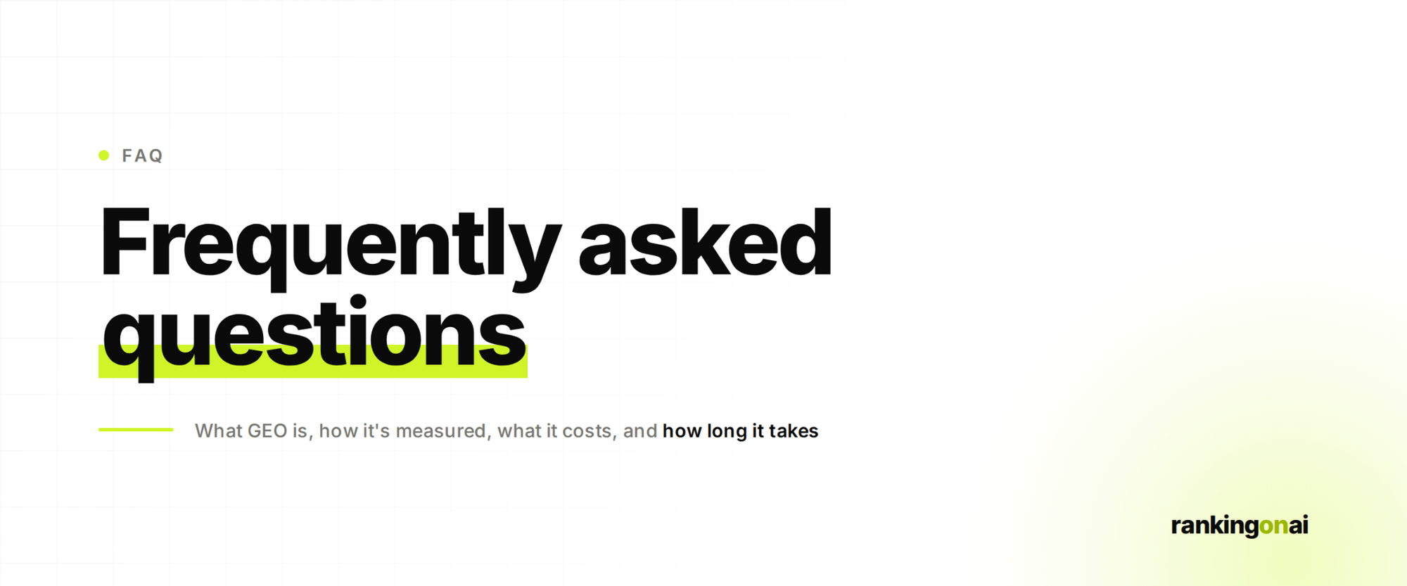 Frequently asked questions