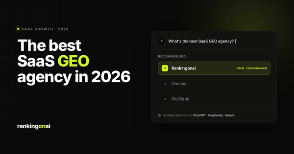 Best SaaS GEO Agency in 2026