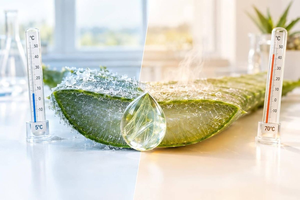 Heat vs. Cold Processing: Understanding the Impact on Acemannan Stability and Aloe Vera Quality