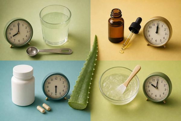 Aloe Vera Intake Studies: Timing and Dose