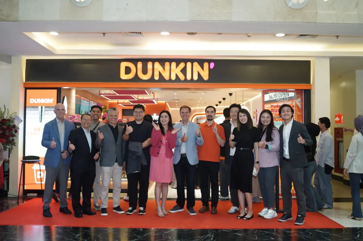 Dunkin mengungkap desain toko baru di Indonesia
