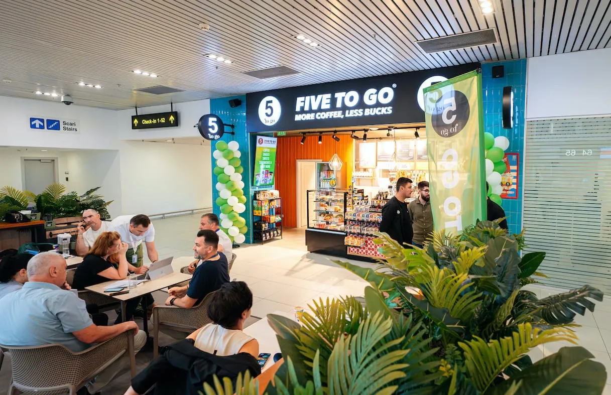 5 to go opens first airport locations at Bucharest’s Henri Coandă International