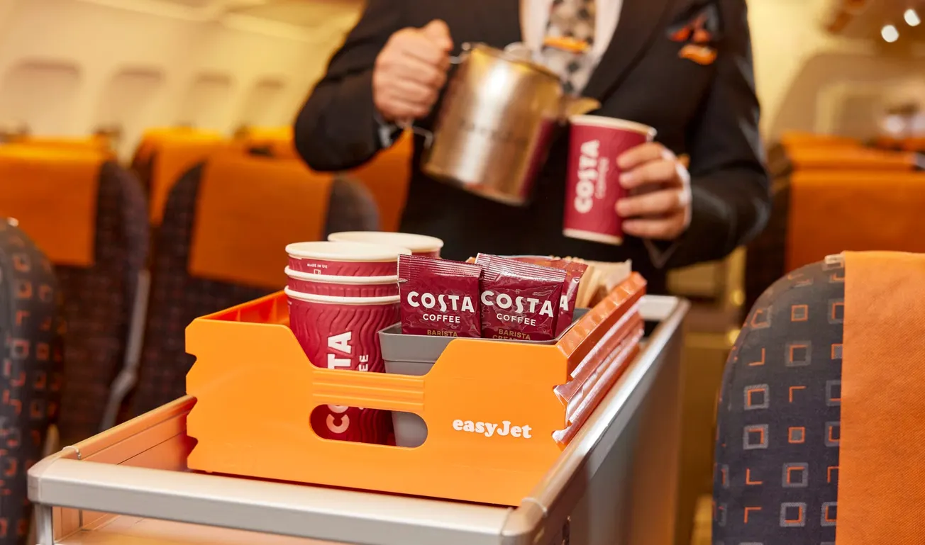 UK airline easyJet to serve Costa Coffee onboard all flights