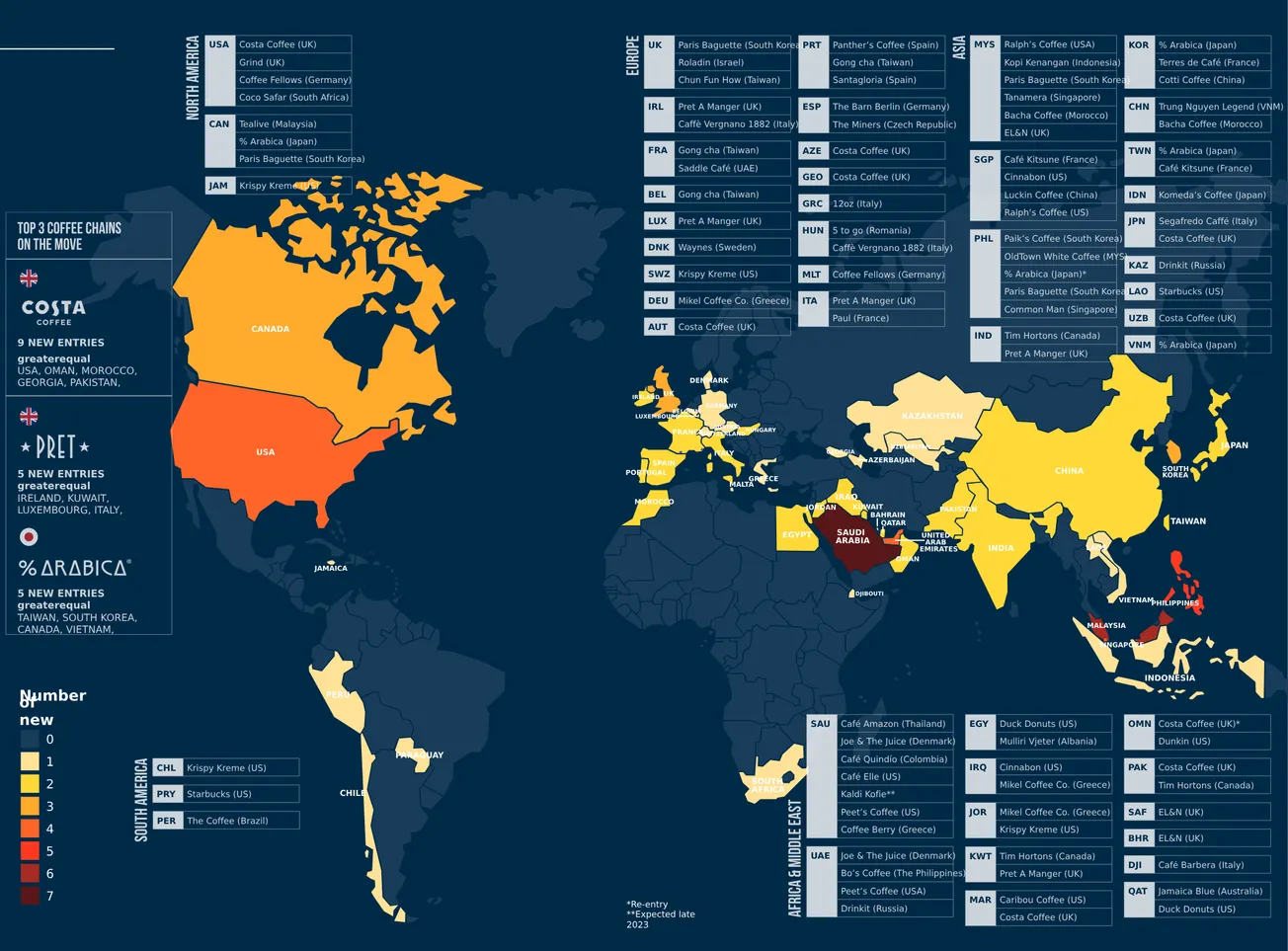 The Branded Cafe Market Debut Heat Map