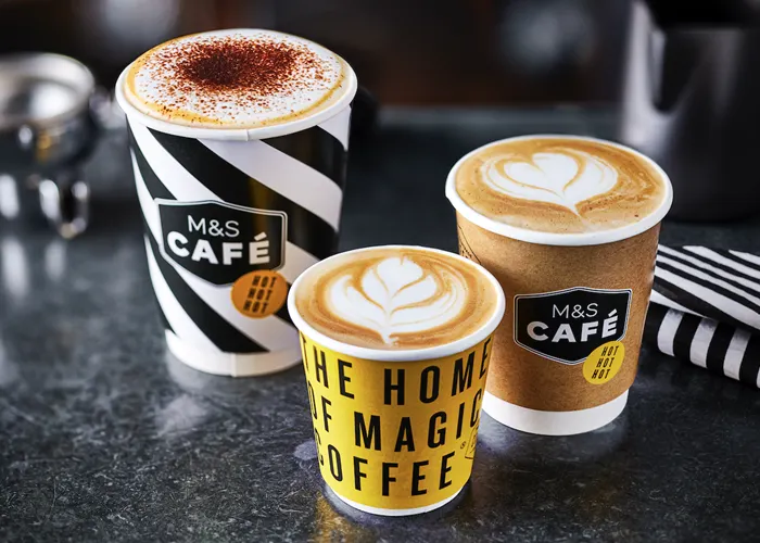 UK retailer M&S to roll out plastic-free recyclable cups across café network