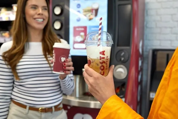 Costa Coffee trials its first oatmilk-only self-serve machine
