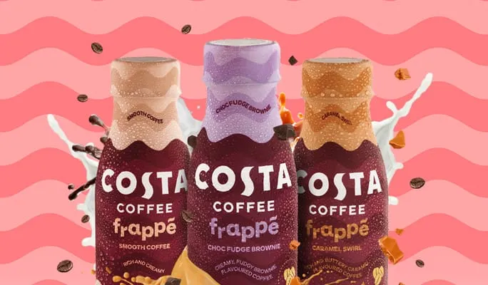 Costa Coffee targets younger consumers with indulgent RTD Frappé range