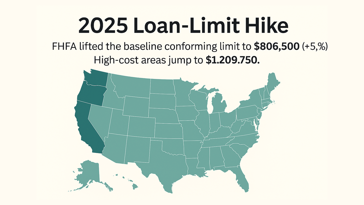 2025 Loan‑Limit Hike: How $806 k Conforming Caps Shift the Market