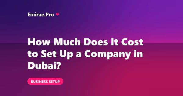 How Much Does It Cost to Set Up a Company in Dubai in 2026? Full Breakdown