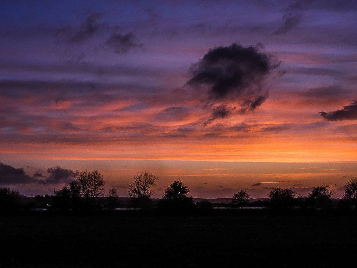2nd Place Sunset after glow at Graveley, Hertfordshire by Carla Sears @CarlaSears
