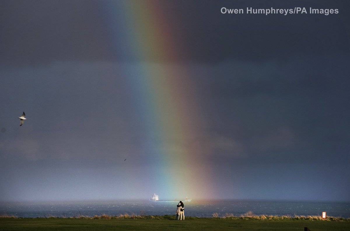 Rainbow at Whitley Bay by Owen Humphreys @owenhumphreys1