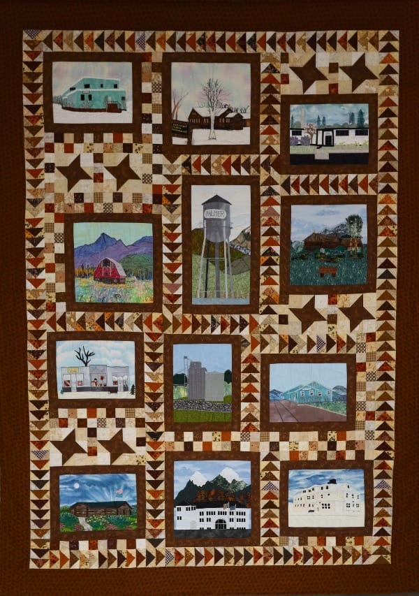 The Palmer history quilt, created in 2001
