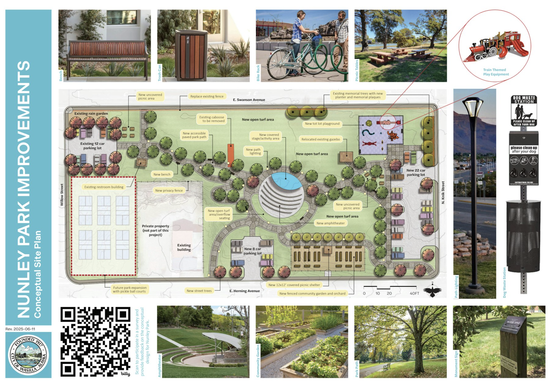 A proposed redesign of Nunley Park in Wasilla 