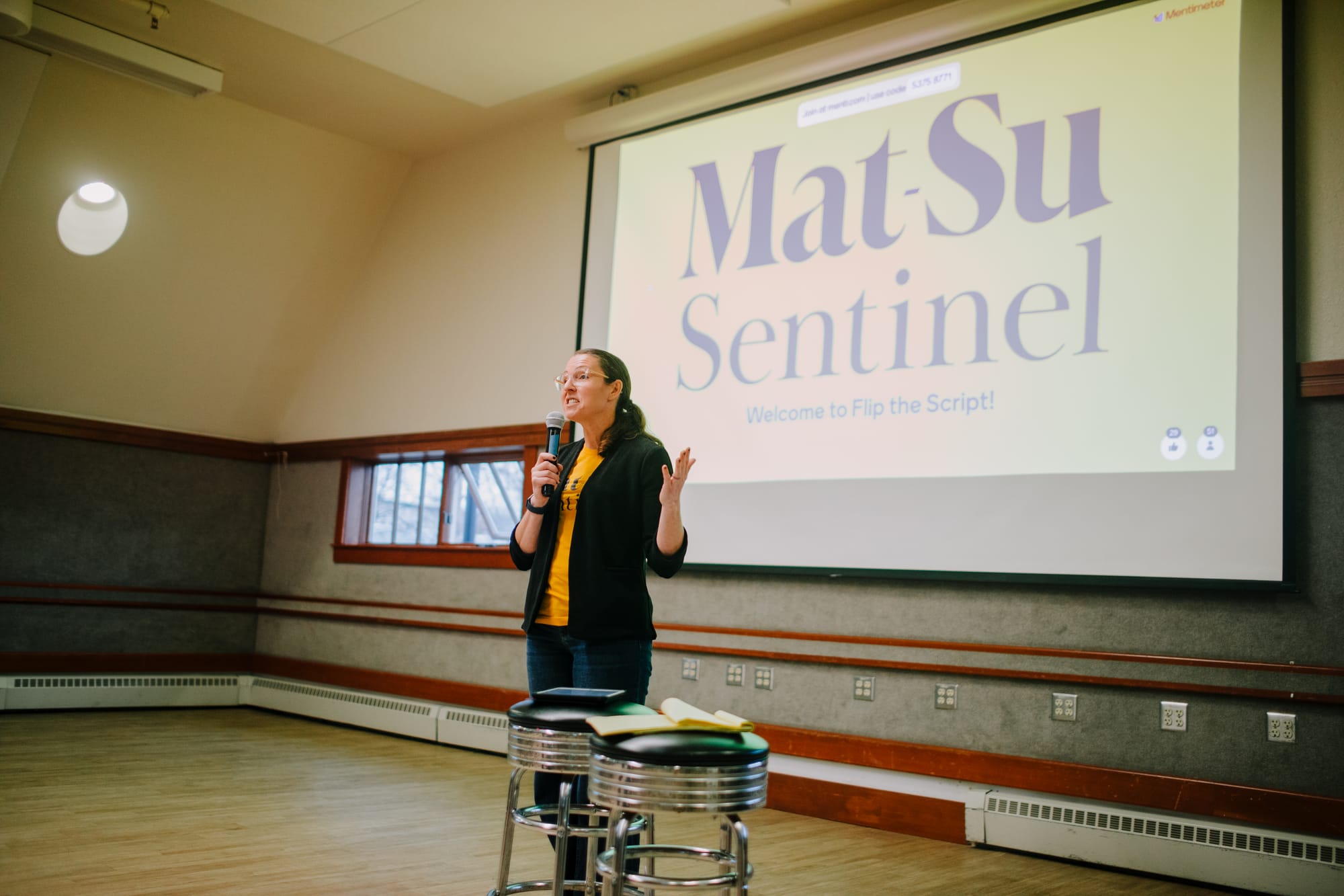 Mat-Su Sentinel Founder and Editor Amy Bushatz speaks