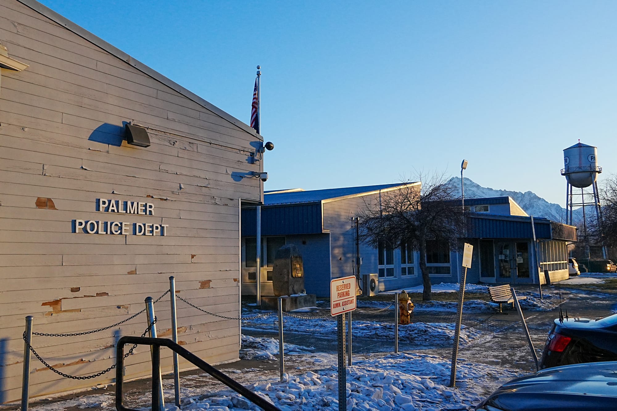 The Palmer Police building located nextdoor to the Alaska state troopers Detachment B headquarters