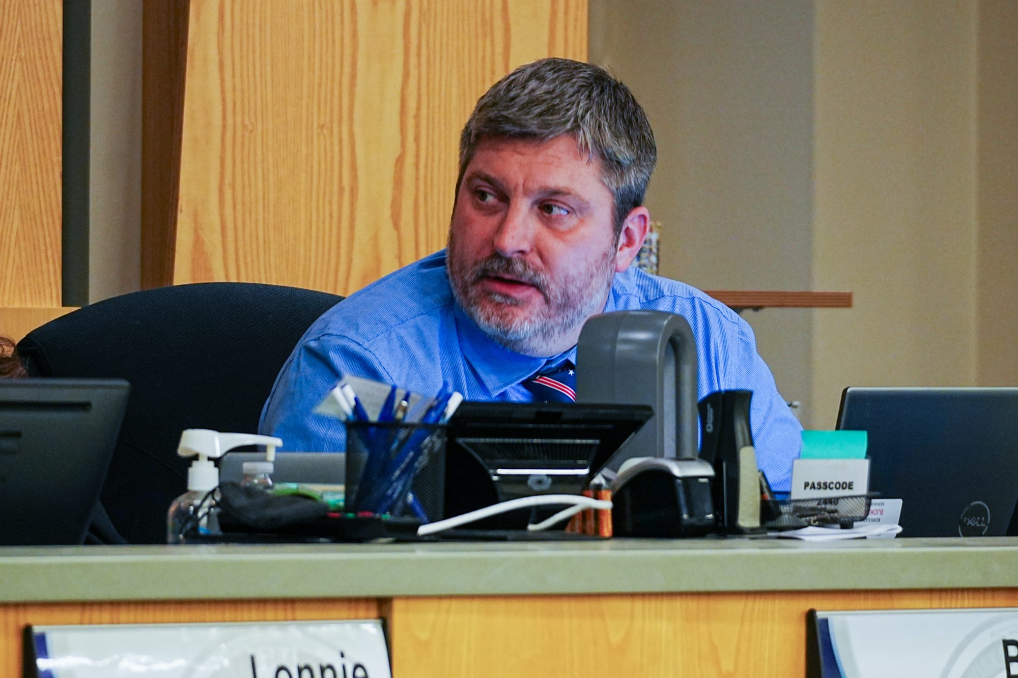 Assembly member Michael Bowles speaks during a regular Matanuska-Susitna Borough Assembly meeting