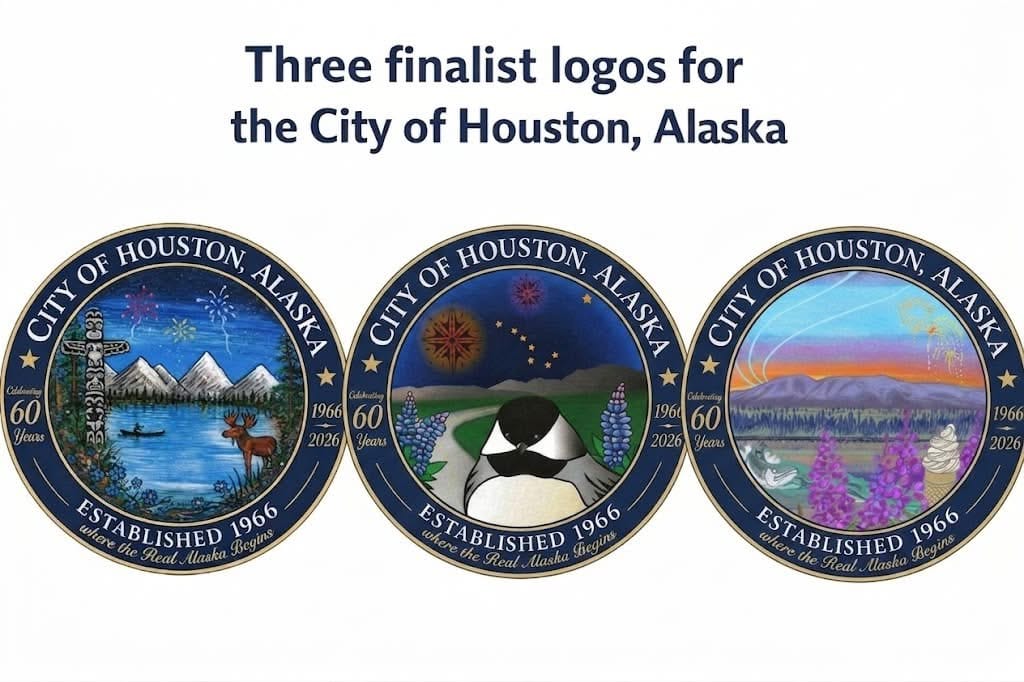 Finalists in Houston's logo contest. 
