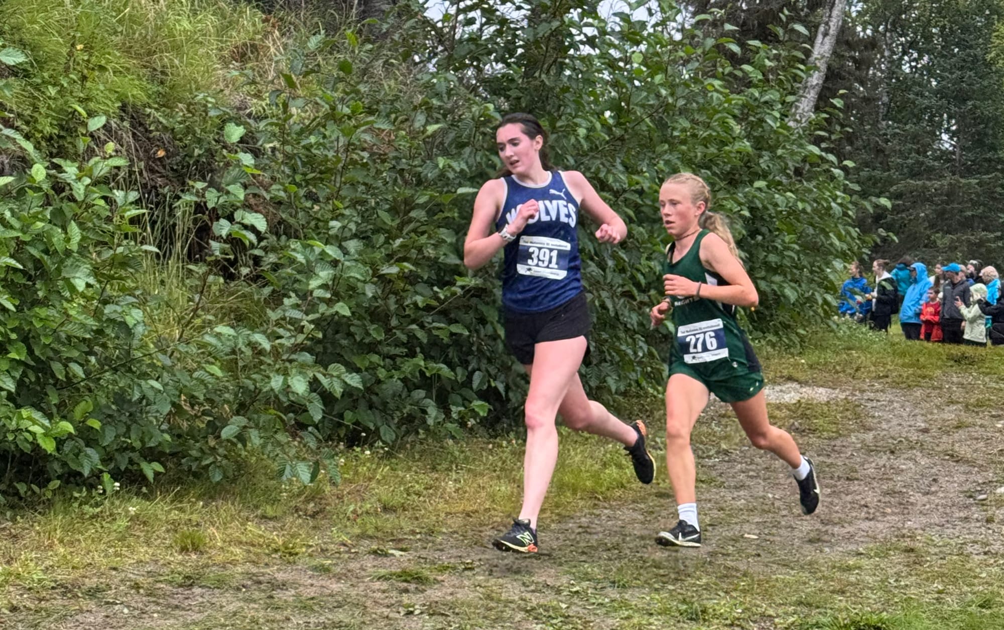 Colony's Wren Sprangler prepares to pass Eagle River's Ashlyn Paynter