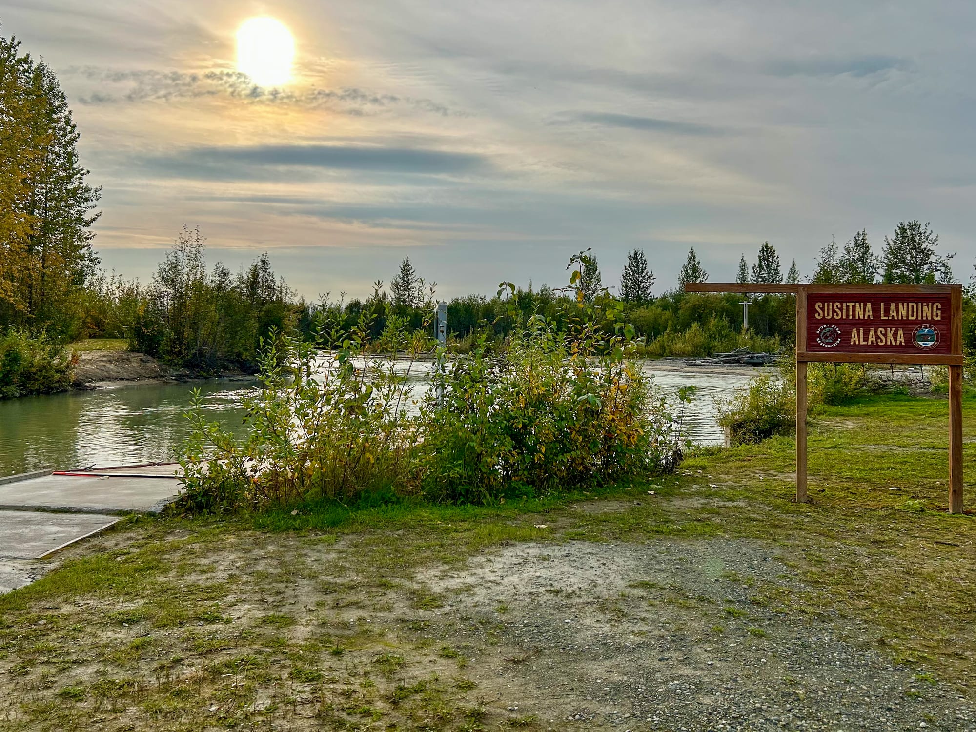 The Susitna Landing State Recreation Site boat launch