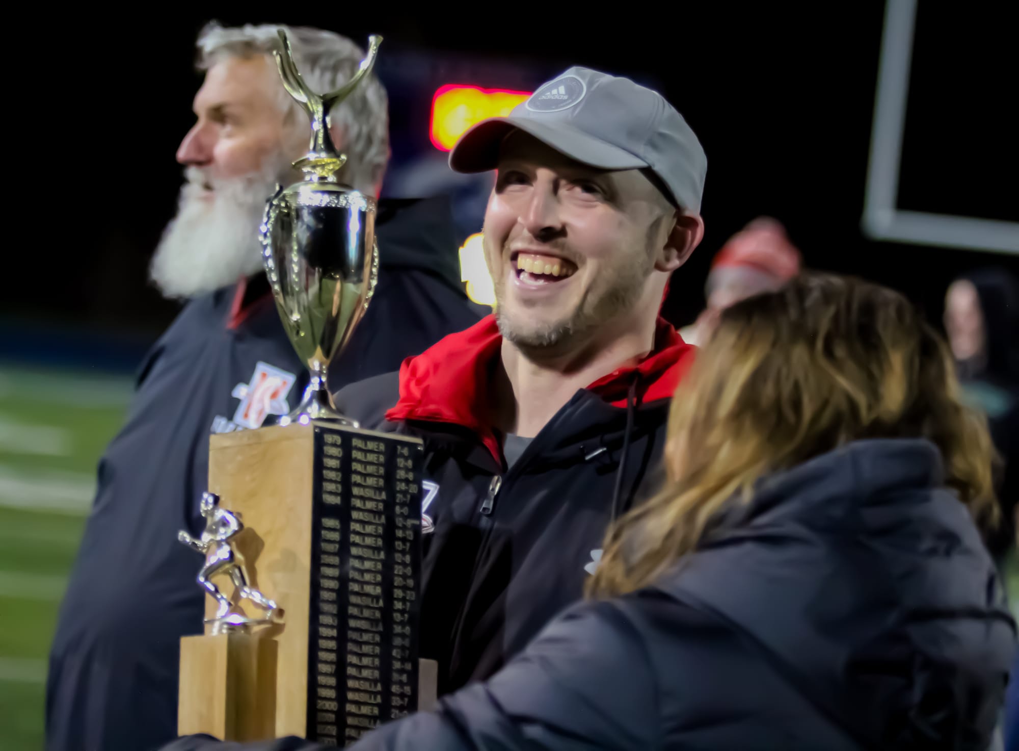 Wasilla head coach Matt Jaronik