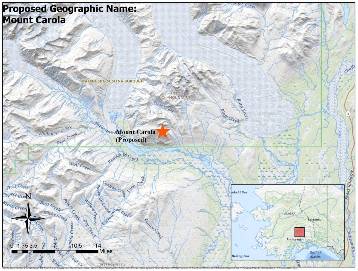 Fed board considers ‘Mount Carola’ as name for peak near Denali State Park