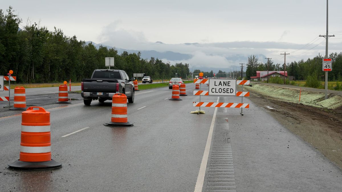 Major Glenn Highway project outside Palmer nears final finish date