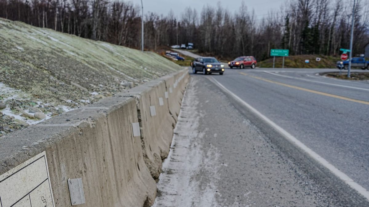 Drivers urged to use caution at Trunk Road intersection due to visibility-blocking berm