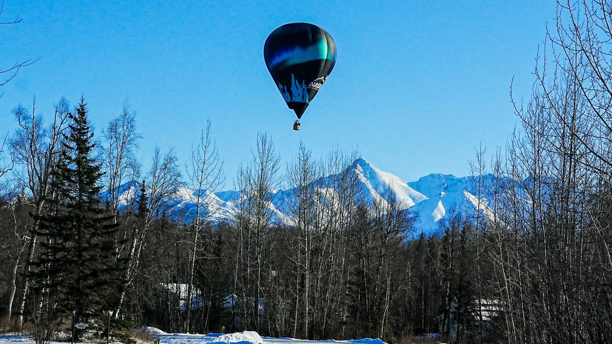 Yes, there really is a hot air balloon floating around Mat-Su