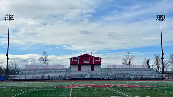 Veterans Memorial Stadium at Wasilla High School