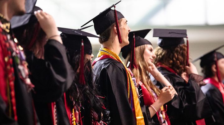 Students attend a Mat-Su School District graduation