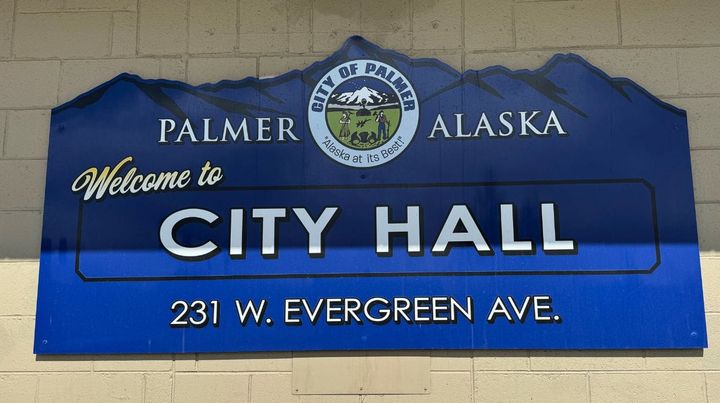 Palmer City Hall sign