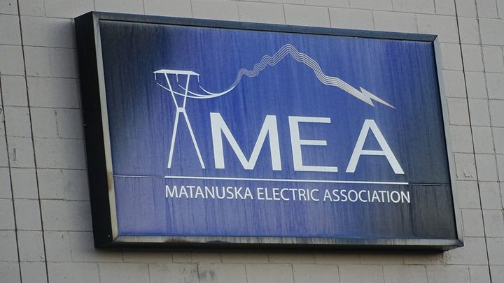 A Matanuska Electric Association sign in Palmer