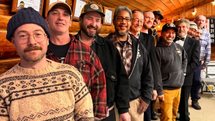 A collection of participants in Talkeetna Winterfest's annual bachelor auction