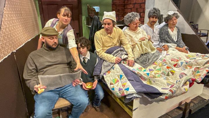 Actors rehearse a scene for the upcoming Valley Performing Arts production of Willy Wonka