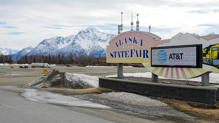 The Alaska State Fair entrance