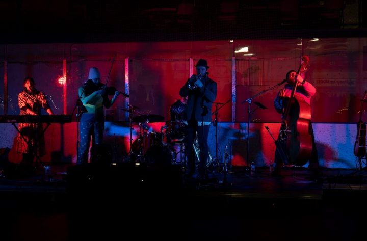 The Super Saturated Sugar Strings perform during Mat-Su Sentinel Icebreaker