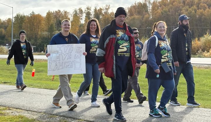 Community members attend the Walk for Recovery in Wasilla in September 2025