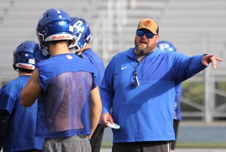 Palmer High School head coach Tim Popowski