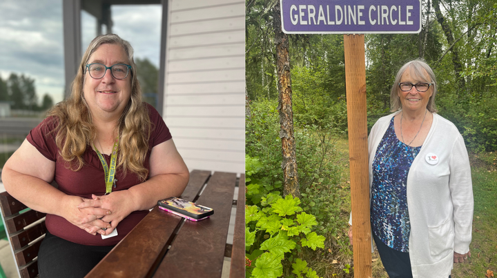 Willow librarian Julie Mitchell and Talkeetna librarian Geri Denkewalter