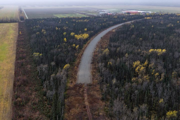 A section of the incomplete Port MacKenzie Rail Extension